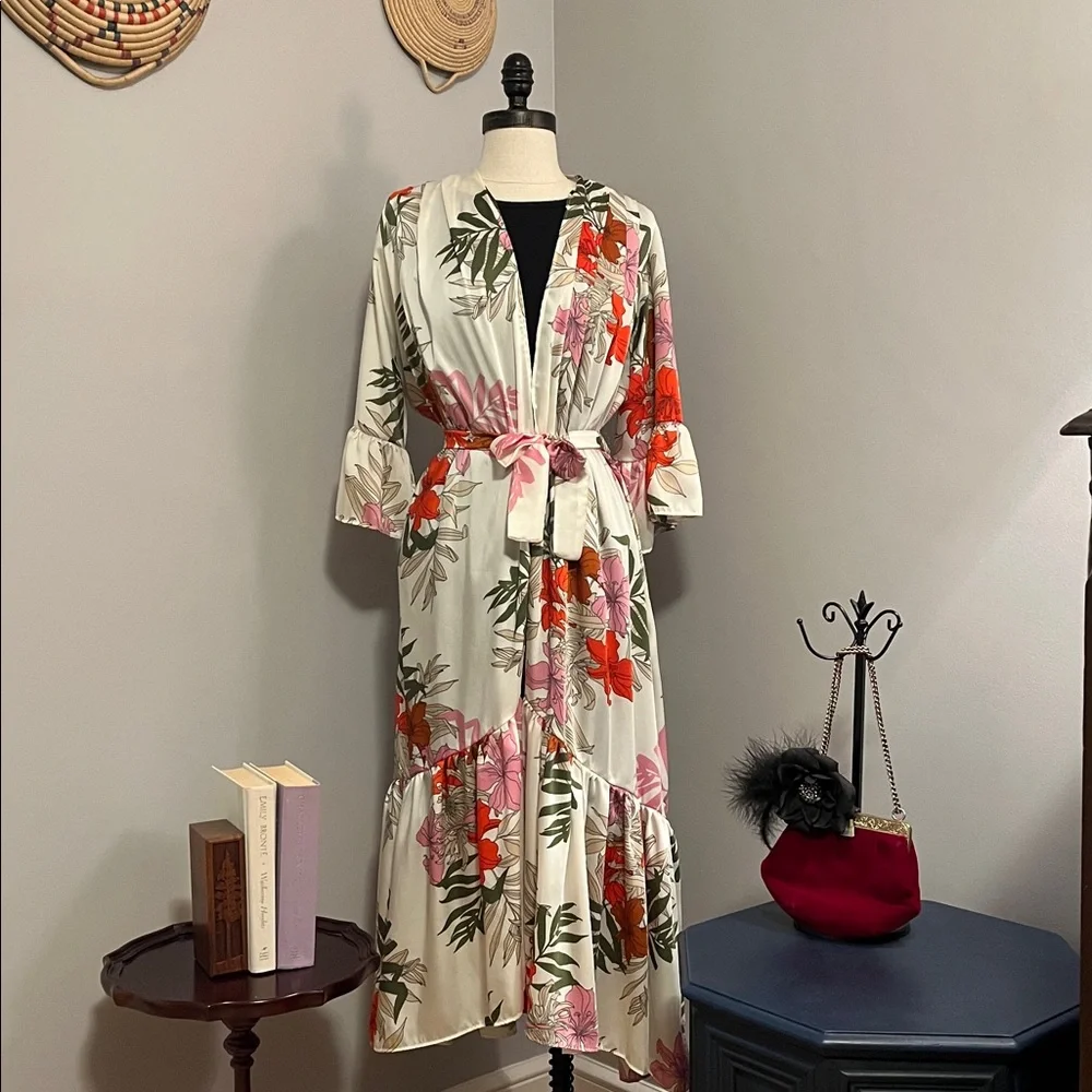 Floral Women's Robe - Picture 1 of 6